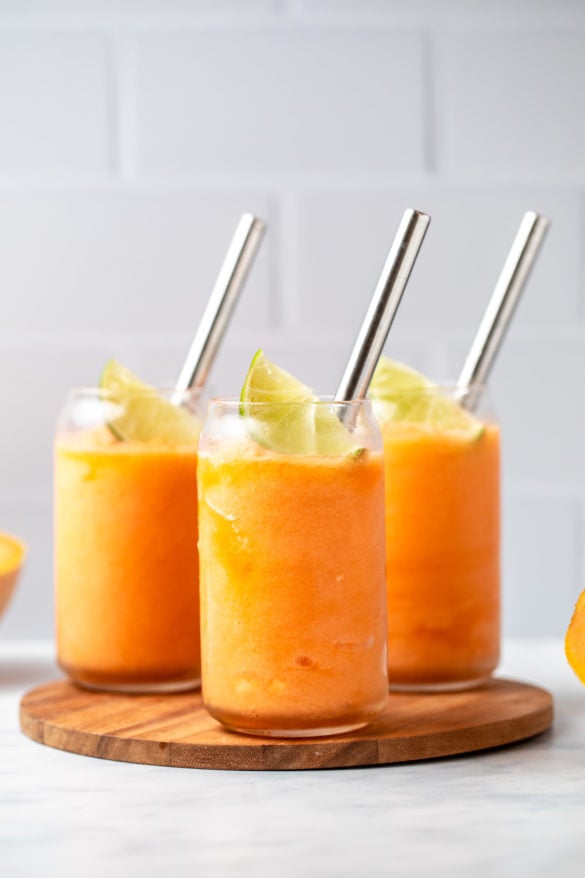 cantaloupe slushie