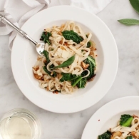 Linguine with Fennel & Winter Greens